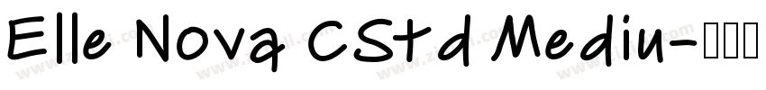 Elle Nova CStd Mediu字体转换